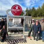 A variety of fresh caught fish from Alaskan waters at Eagle Wings Lodge.